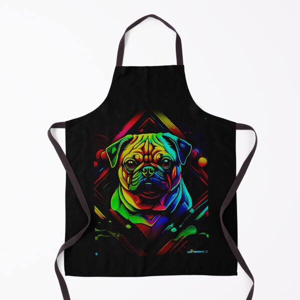 Item preview, Pug NEON GEOMETRIC 2 designed and sold by RedBluffTraders.