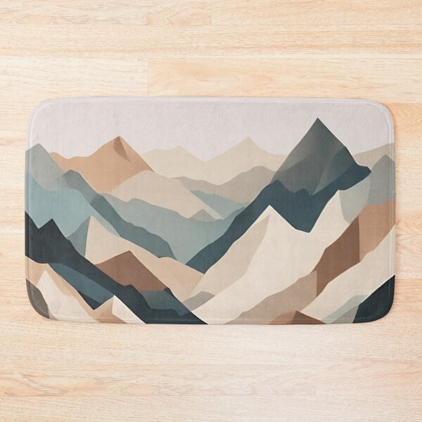 Item preview, Abstract, Minimalist Fantasy Pattern of Mountains designed and sold by Gaborai.