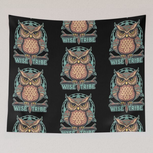 Item preview, Wise Tribe Owl Spirit designed and sold by PlanetMarker.