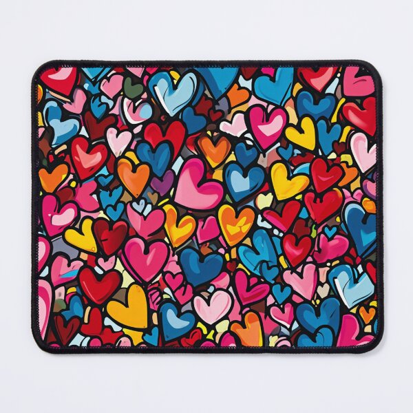 Item preview, Colorful Graffiti Hearts Pattern designed and sold by ArtsyWishy.