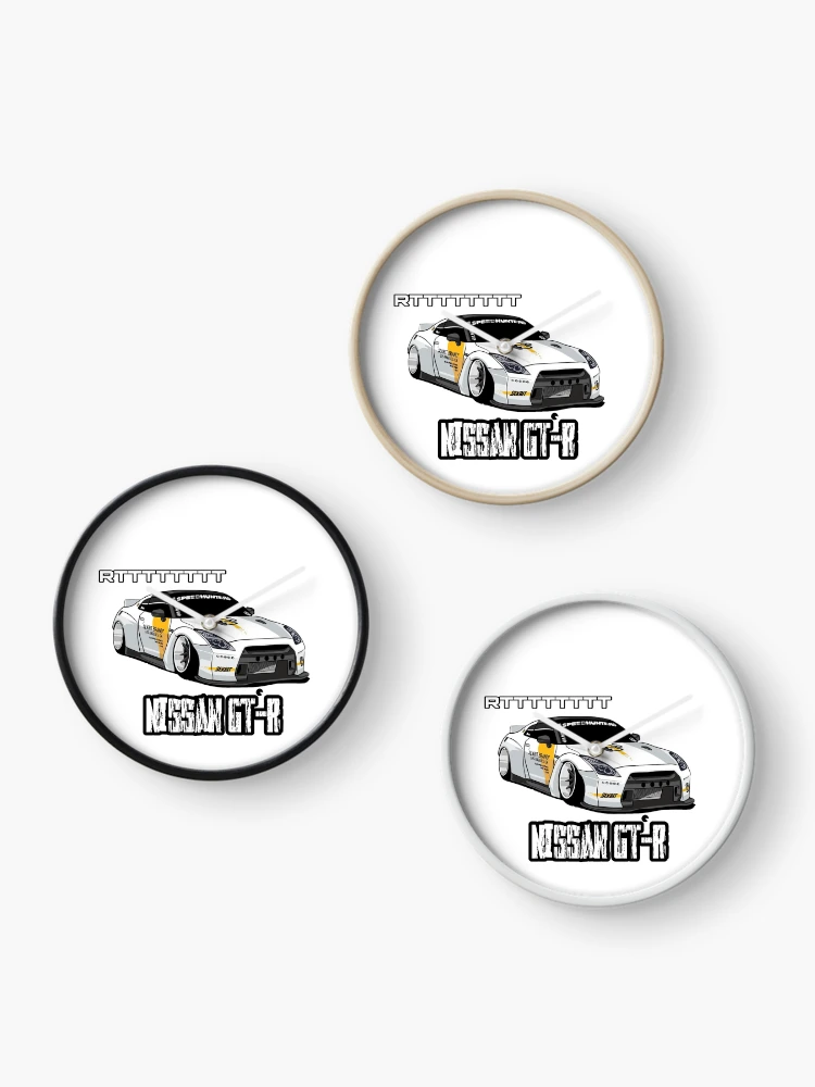 Thumbnail 3 of 4, Clock, Nissan GT-R Rtttttt designed and sold by PrintDesign111.