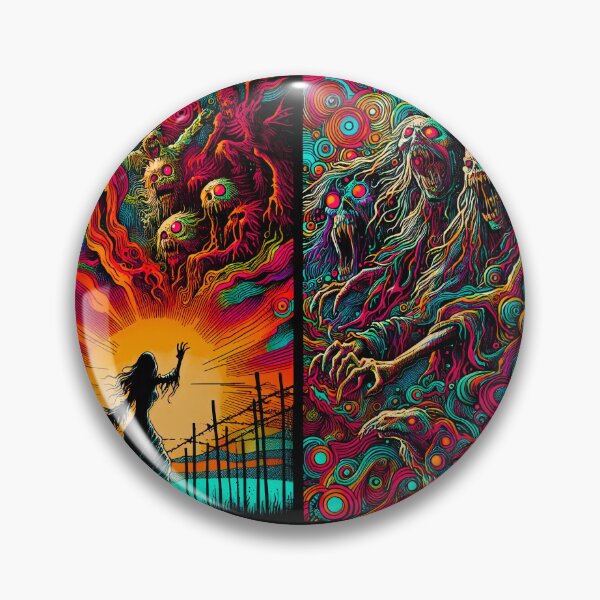 Item preview, Trippy Spooky Psychedelic Ghostly Spirits designed and sold by AIPixelMaster.