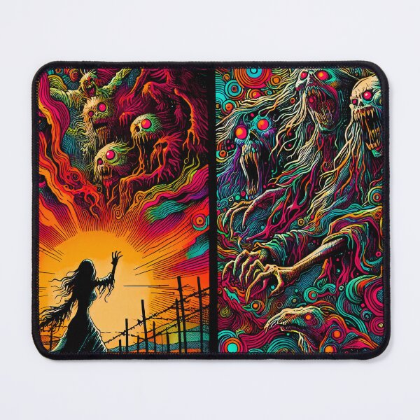 Item preview, Trippy Spooky Psychedelic Ghostly Spirits designed and sold by AIPixelMaster.