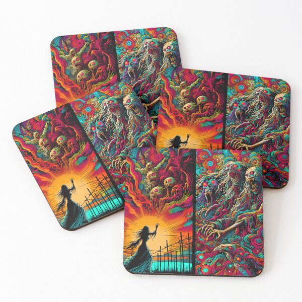 Item preview, Trippy Spooky Psychedelic Ghostly Spirits designed and sold by AIPixelMaster.