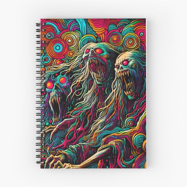 Item preview, Trippy Spooky Psychedelic Ghostly Spirits designed and sold by AIPixelMaster.