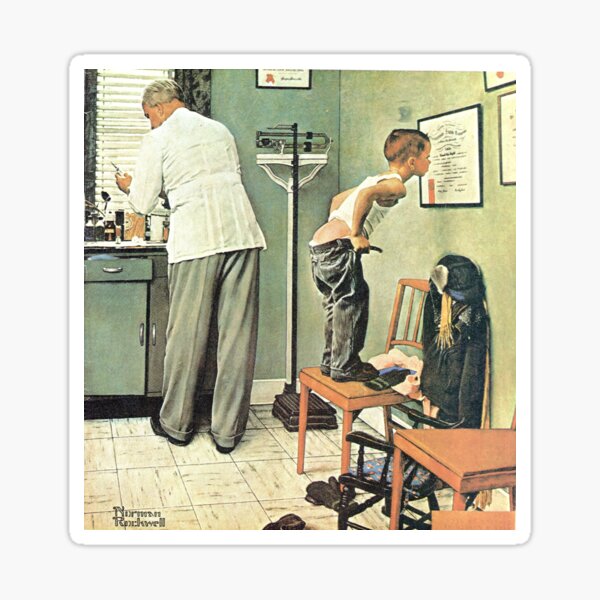 Vista previa del artículo con la obra «Antes del disparo 1958 Norman Rockwell», diseñado y vendido por Oldetimemercan.