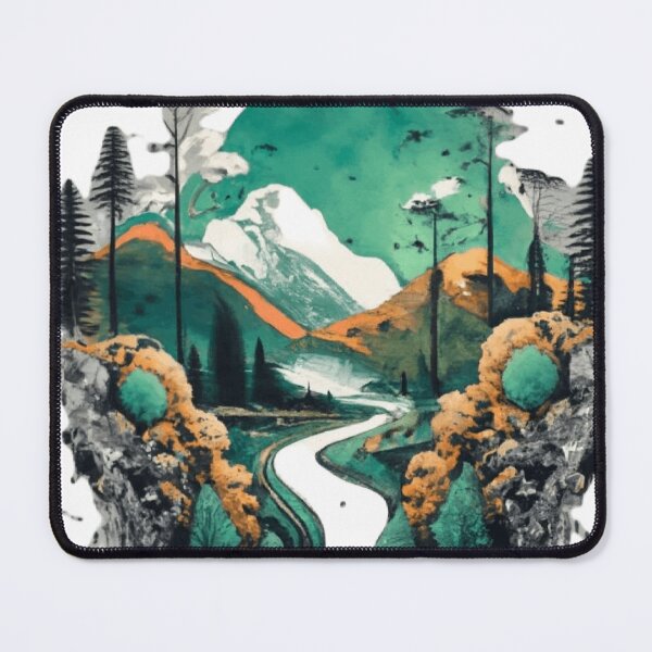 Item preview, Idyllic River in the Mountains designed and sold by Elpico11.