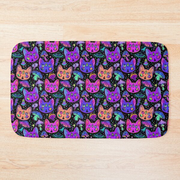 Item preview, Pastel Goth Alien Satanic Cat & Mushroom designed and sold by 13ThDimension.