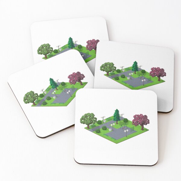 Item preview, Playground Park Pixel Art | Isometric | White designed and sold by Teenker.