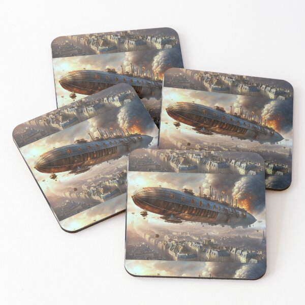 Item preview, Steampunk Airship over Paris designed and sold by LORBERPHOTO.