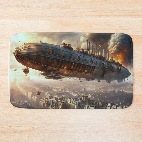 Item preview, Steampunk Airship over Paris designed and sold by LORBERPHOTO.