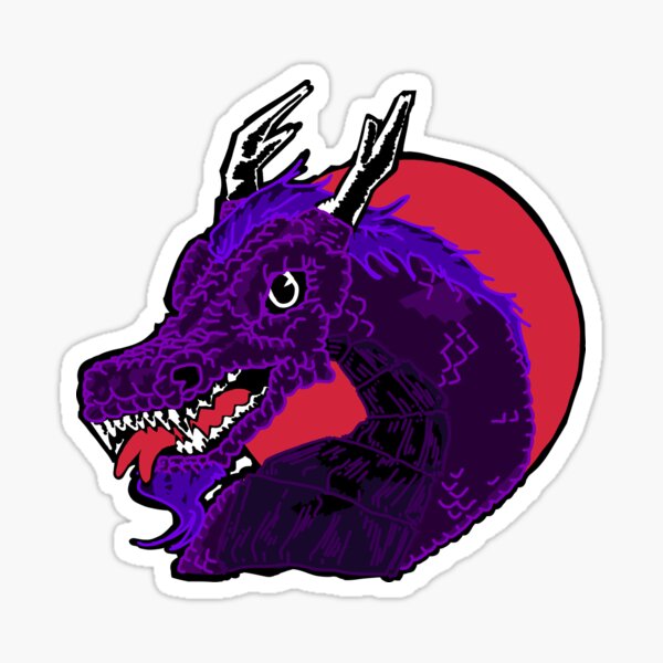 Item preview, Purple Dragon Red Moon designed and sold by SNWMVN .