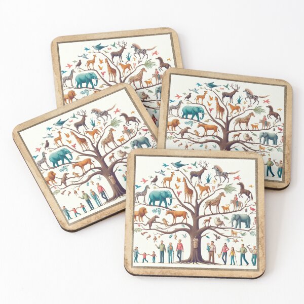 Item preview, Animal Lovers Family Tree Art  designed and sold by CulturalCurios.