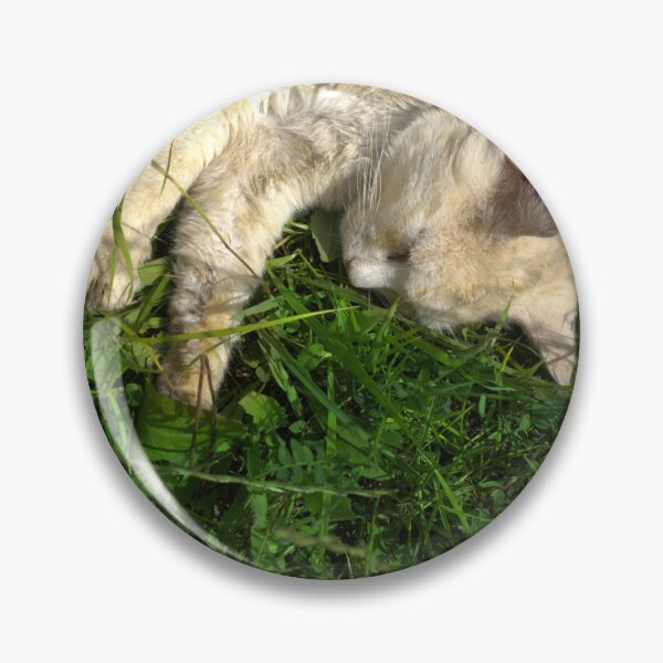 Item preview, Cute Little Cat Laying On Green Grass designed and sold by pyzap.