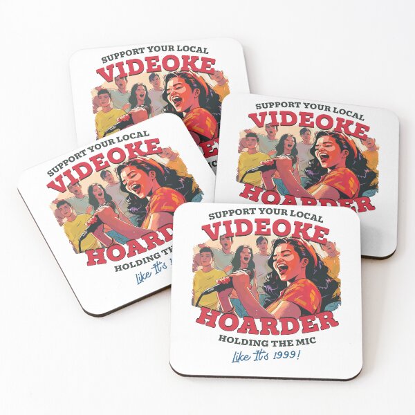 Item preview, Support Your Local Videoke Hoarder - Holding the Mic Like It's 1999 designed and sold by Dimokaya Clothing Co..
