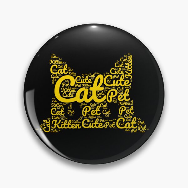 Item preview, Yellow Cat Made of Words designed and sold by Promoc.