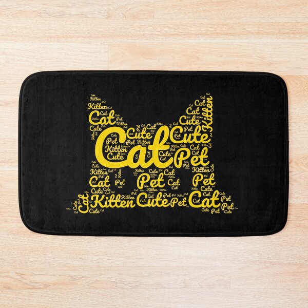 Item preview, Yellow Cat Made of Words designed and sold by Promoc.