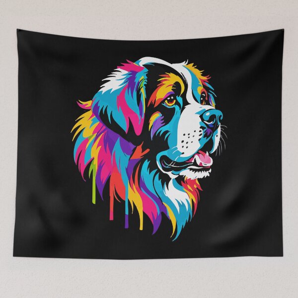 Item preview, Saint Bernard Dog Minimalist, Cool and Vibrant Style designed and sold by GD7design ⭐️⭐️⭐️⭐️⭐️.