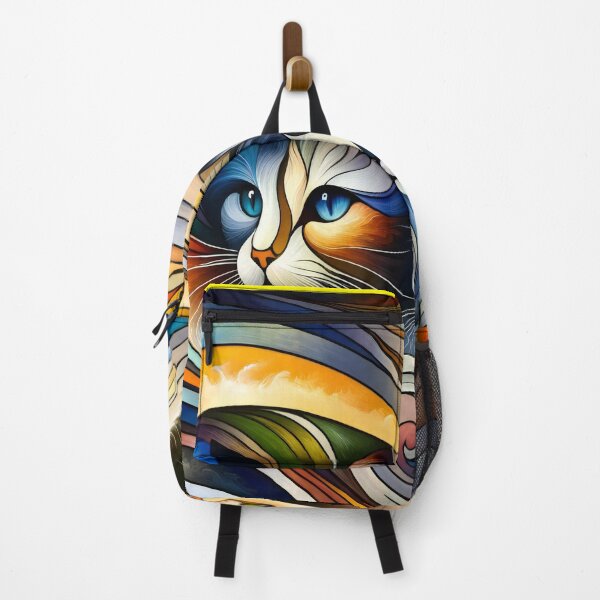 Item preview, Whimsical Whiskers Abstract Portraits of Feline Elegance designed and sold by ArtComixHaven.