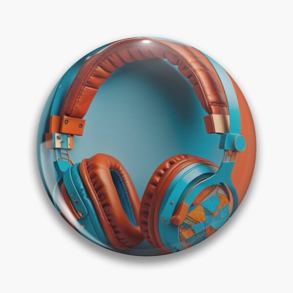 Item preview, Blue and Orange Headphones.  designed and sold by Roleey.