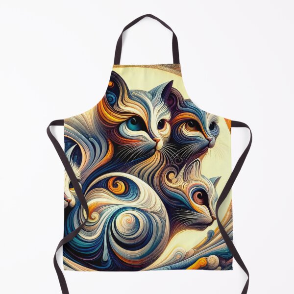 Item preview, Ethereal Whiskers Capturing the Spirit of Feline Mystique designed and sold by ArtComixHaven.