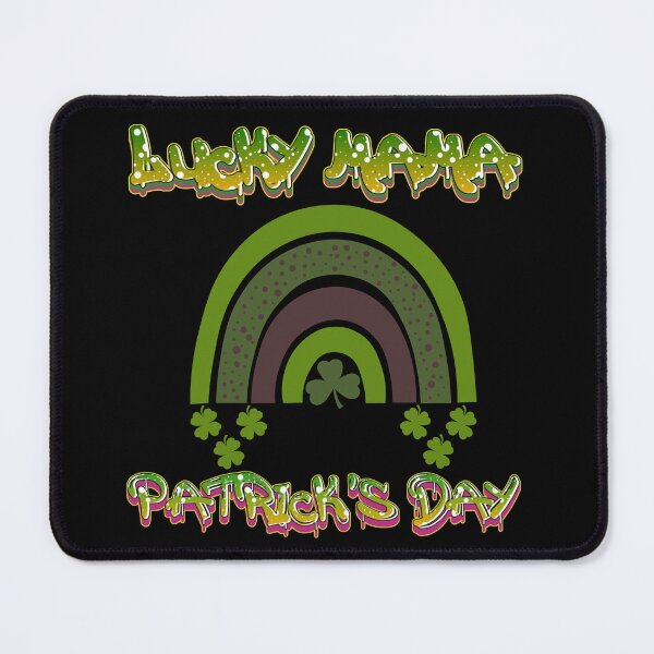 Item preview, Groovy St Patricks Day Lucky Mama Rainbow Shamrock Mom Mother's day designed and sold by Design 91maji.