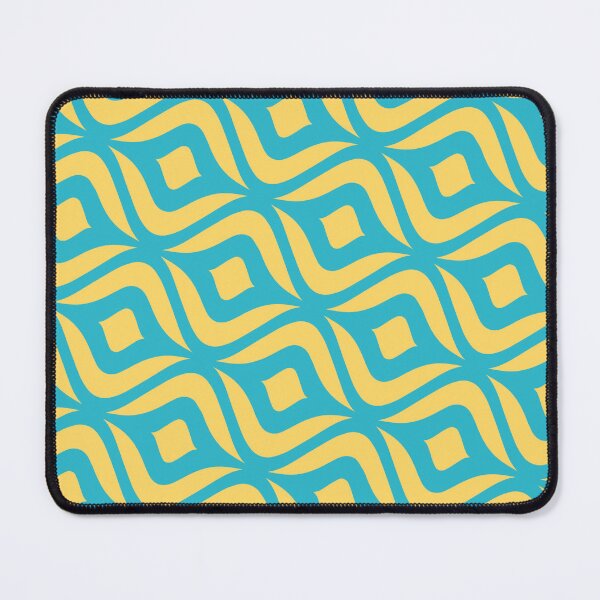 Item preview, Blue & Yellow Cobra Swirl Bulb Ornament NeverEnding Textile designed and sold by Alchemy-A-La-G.
