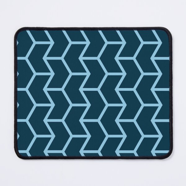 Item preview, Blue & Aqua Chevron Connected Alternating Arrow NeverEnding Textile designed and sold by Alchemy-A-La-G.