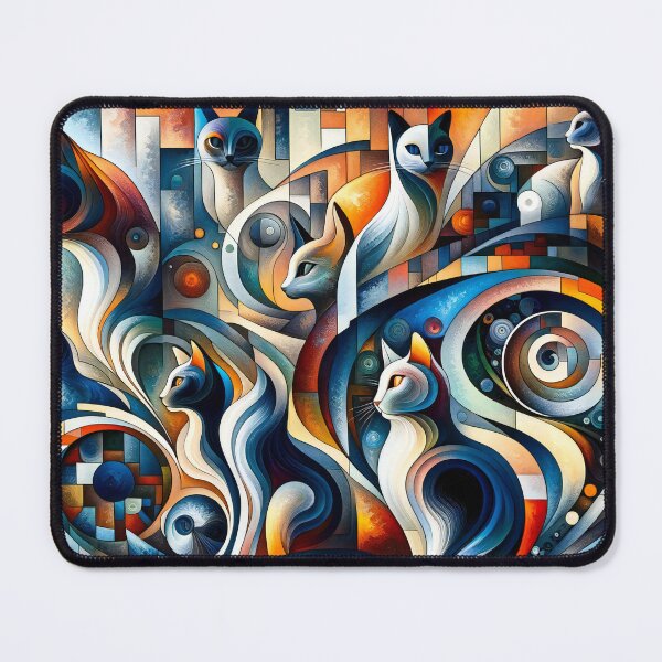 Item preview, Ethereal Whiskers Capturing the Spirit of Feline Mystique designed and sold by ArtComixHaven.