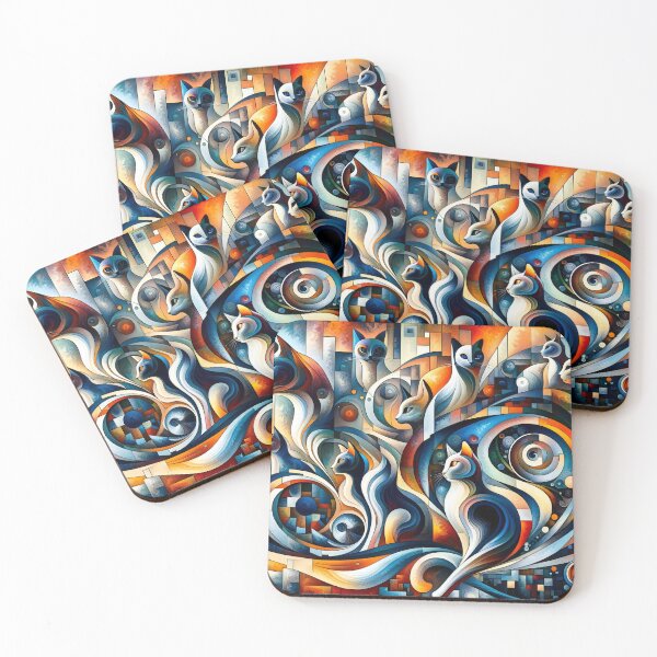 Item preview, Ethereal Whiskers Capturing the Spirit of Feline Mystique designed and sold by ArtComixHaven.