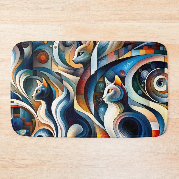 Item preview, Ethereal Whiskers Capturing the Spirit of Feline Mystique designed and sold by ArtComixHaven.