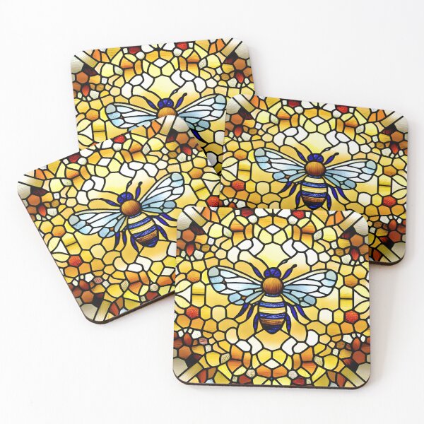 Item preview, Stained Glass Honey Bee designed and sold by RachelRebel.