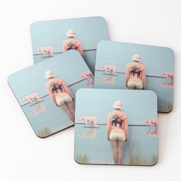 Item preview, Woman with hat watching animals pass by. designed and sold by robledojuliana.