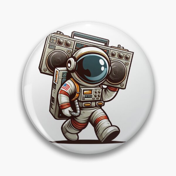 Item preview, Astronaut with Boombox designed and sold by Gulyabani.