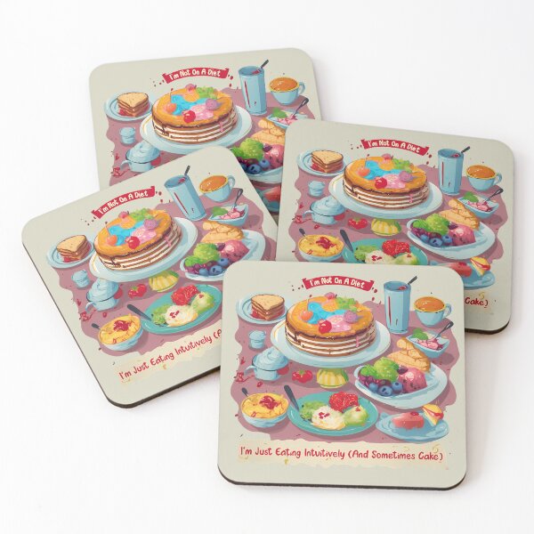 Item preview, I'm Not On A Diet, I'm Just Eating Intuitively (And Sometimes Cake) designed and sold by @ndrys.