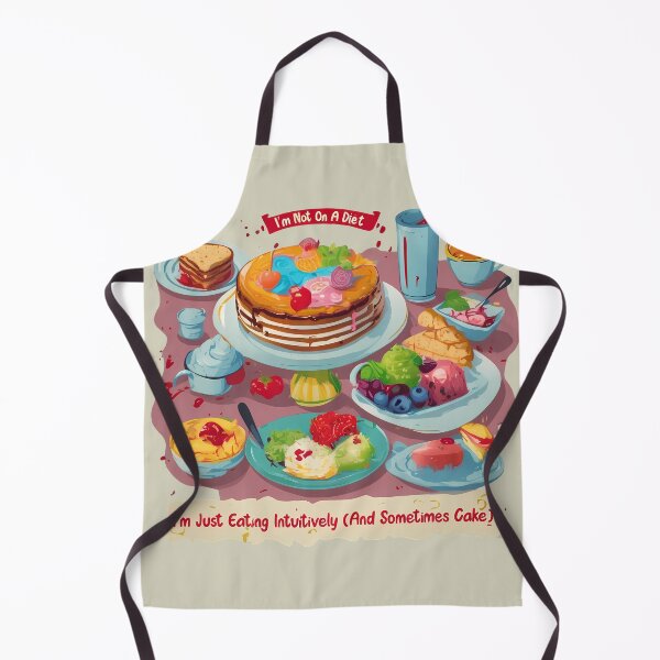 Item preview, I'm Not On A Diet, I'm Just Eating Intuitively (And Sometimes Cake) designed and sold by @ndrys.