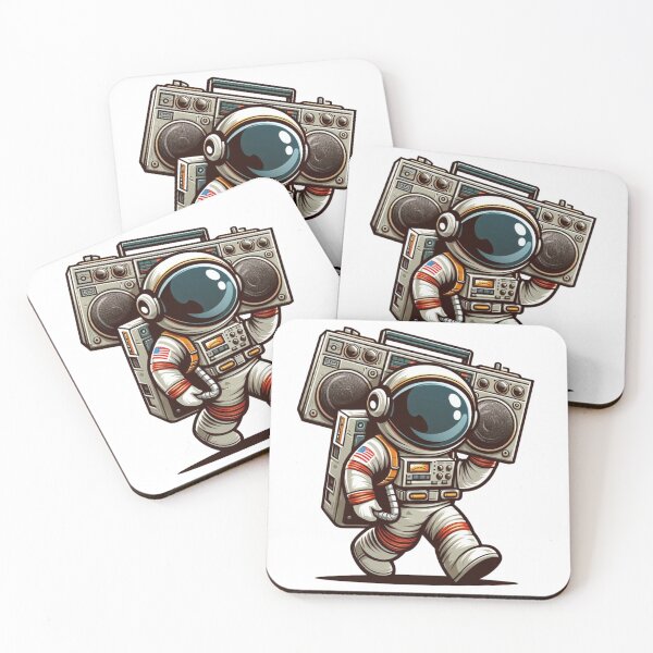 Item preview, Astronaut with Boombox designed and sold by Gulyabani.