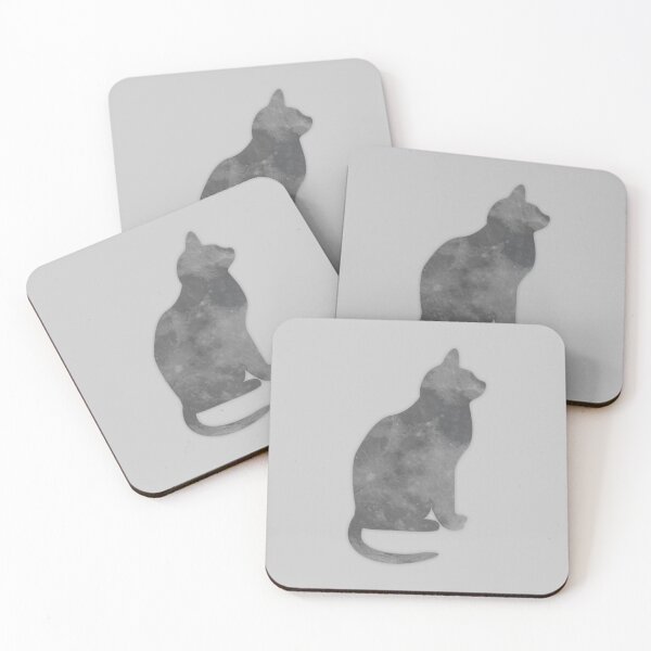 Item preview, Dark Moon Cat Silhouette designed and sold by wonderxwander.