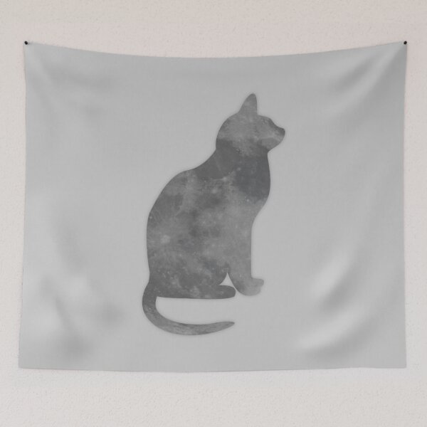Item preview, Dark Moon Cat Silhouette designed and sold by wonderxwander.