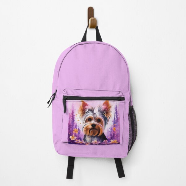 Item preview, Fantastically beautiful Yorkshire Terrier dog in a magical mysterious forest with colorful flowers. designed and sold by Natalia-Vlad.