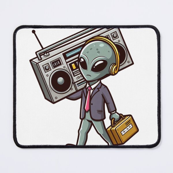 Item preview, Alien with Boombox designed and sold by Gulyabani.