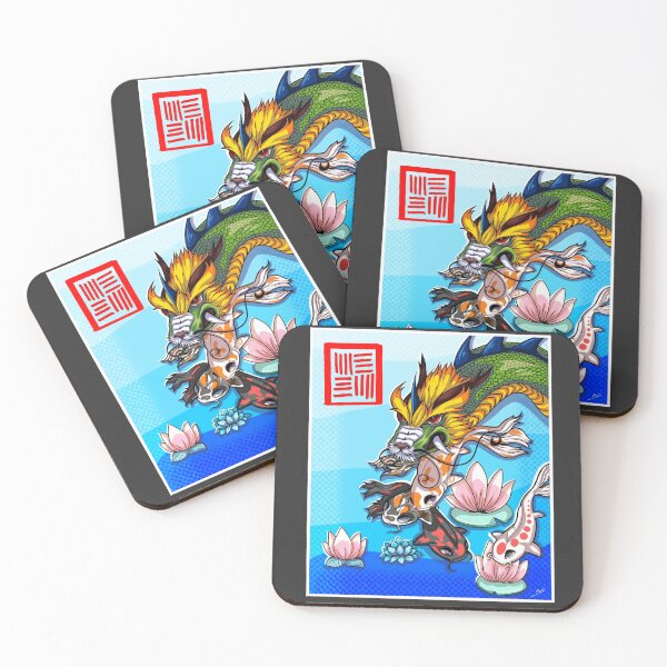 Item preview, Dragon and Koi designed and sold by interro-bang.