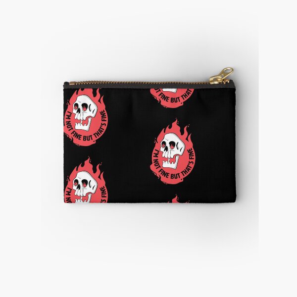Item preview, I'm Not Fine But That's Fine Funny Skull designed and sold by IggysArrrt.