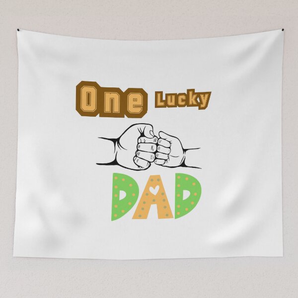 Item preview, One Lucky Dad,St Patricks Day designed and sold by winzostyle ⭐⭐⭐⭐⭐.