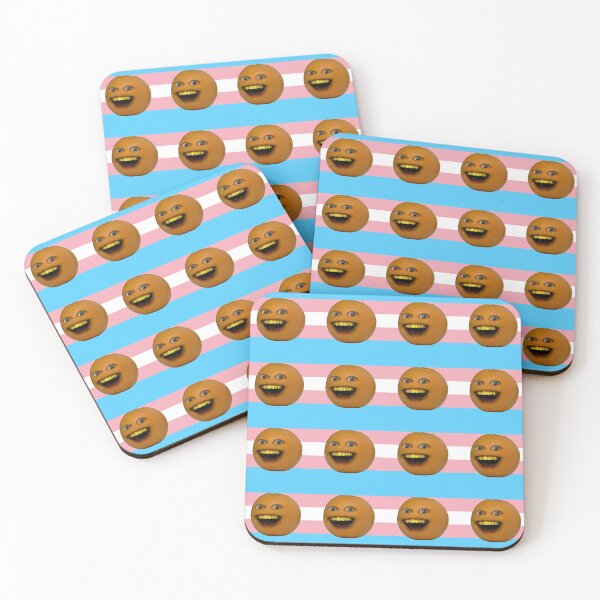 Item preview, annoying orange trans flag designed and sold by ladyplankuff.