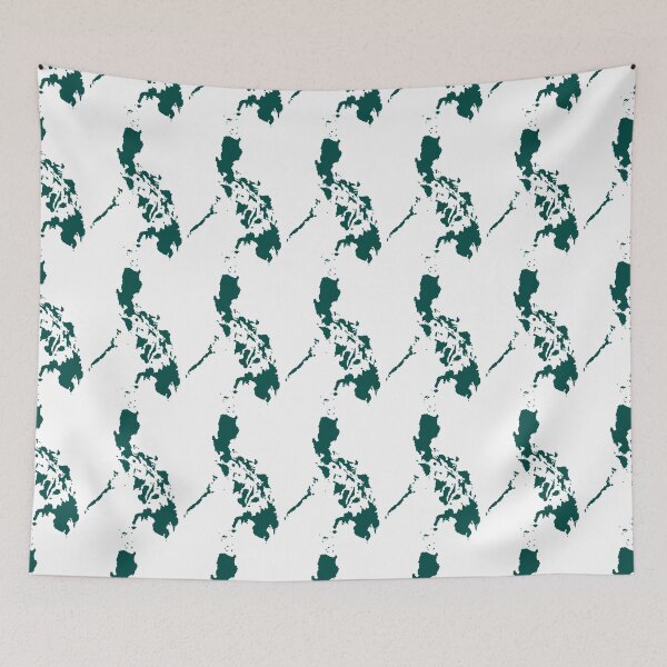 Item preview, IYKYK minimalist minimal modern clean Philippines Islands map no words teal green designed and sold by aidaslocalloves.