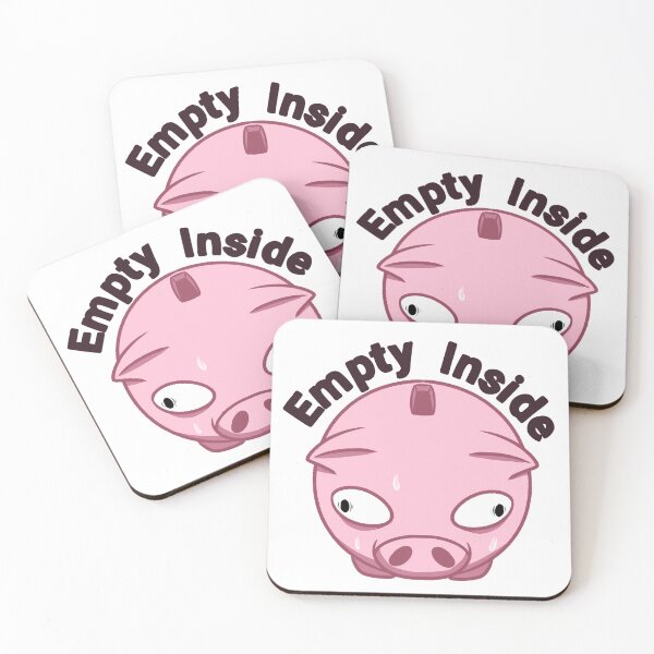 Item preview, Empty Inside ~ Piggy bank designed and sold by Andy Pleiades.