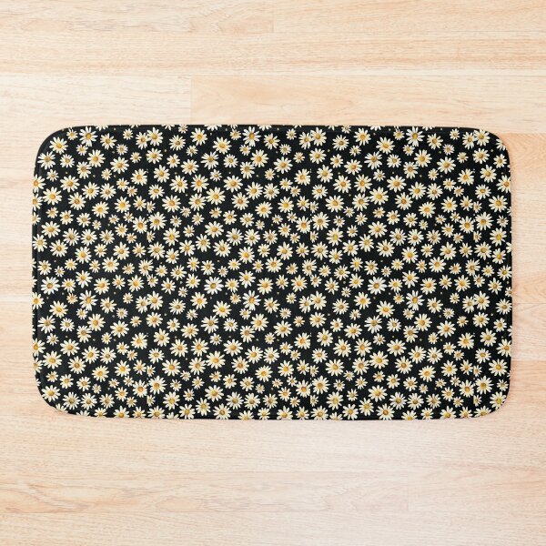 Item preview, Daisy Pattern Over a Black Background designed and sold by plantlady-shop.