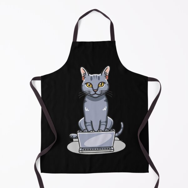 Item preview, Russian Blue with laptop designed and sold by Blemenowo.