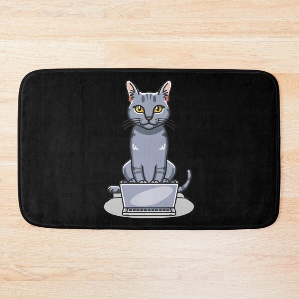 Item preview, Russian Blue with laptop designed and sold by Blemenowo.